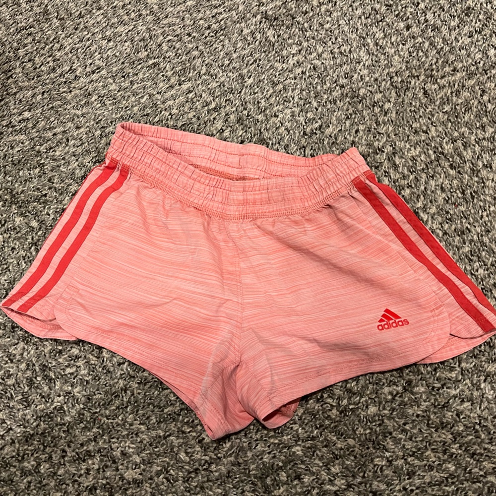 Pink adidas shorts